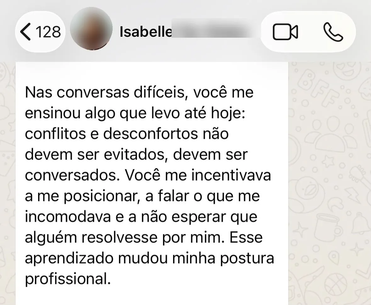 Depoimento sobre a liderança da Clarice